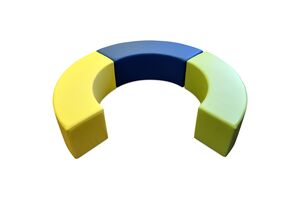 Пуф дуга трехместный