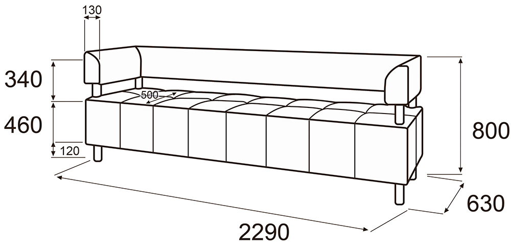 Диван 4-х местный Спринт МП