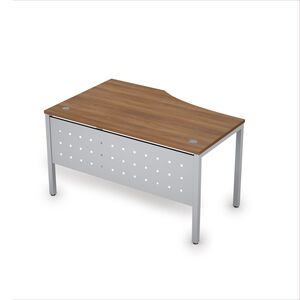 Стол криволинейный (правый) с экраном из металла (40х40)