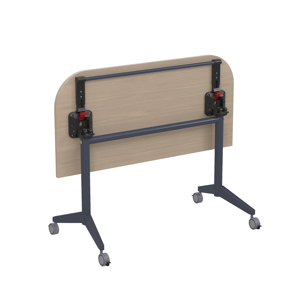 Складной радиусный стол-трансформер с фиксаторами