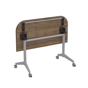 Складной радиусный стол-трансформер с фиксаторами