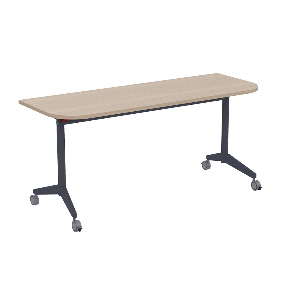 Складной радиусный стол-трансформер Simple с фиксаторами