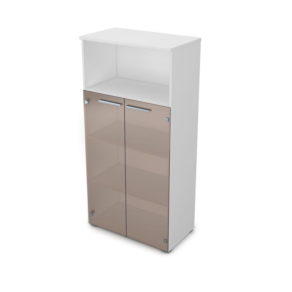 Шкаф со стеклом и нишей