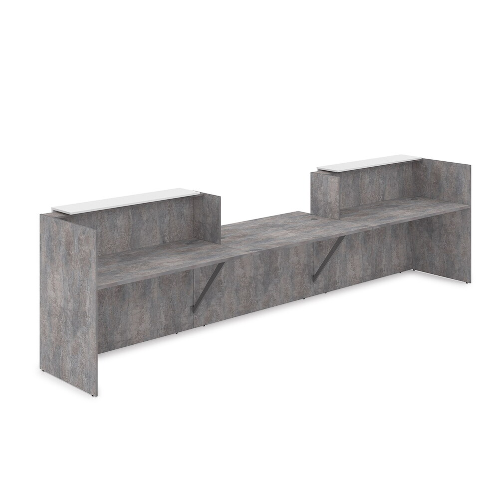 Комплект Ресепшн с фартуком ЛДСП (с подсветкой)