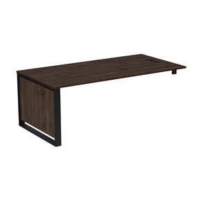 Стол рабочий с лючком, с опорным кронштейном