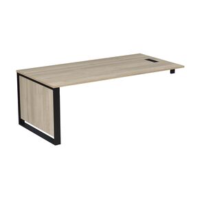 Стол рабочий с лючком, с опорным кронштейном