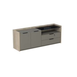 Тумба опорная, двусоставная, с ящиками, с замком (универс: прав/лев)