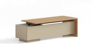 Стол руководителя с короткой тумбой (универсальный)