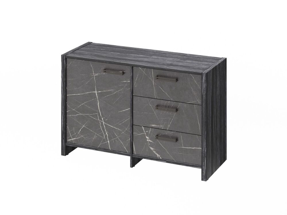 Тумба двухсекционная (Фурнитура черная)