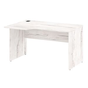 Стол письменный эргономичный с заглушкой кабель-канала (левый)