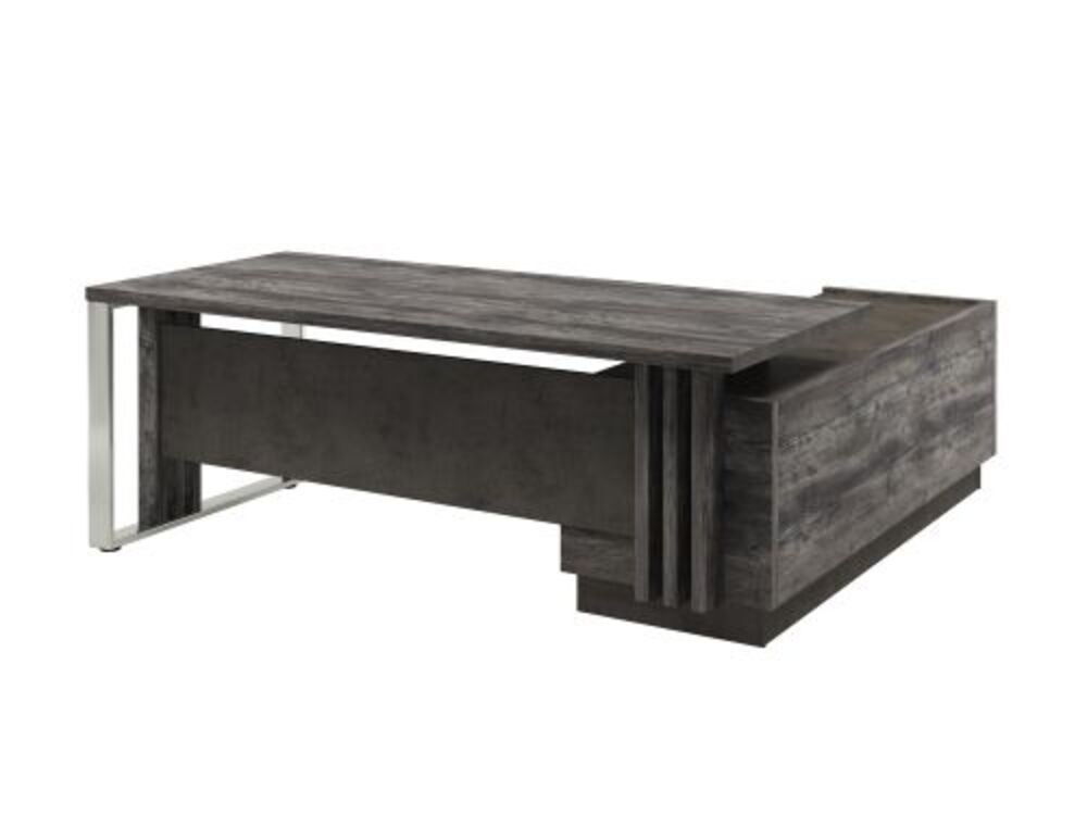 Стол руководителя с опорной тумбой (левый)