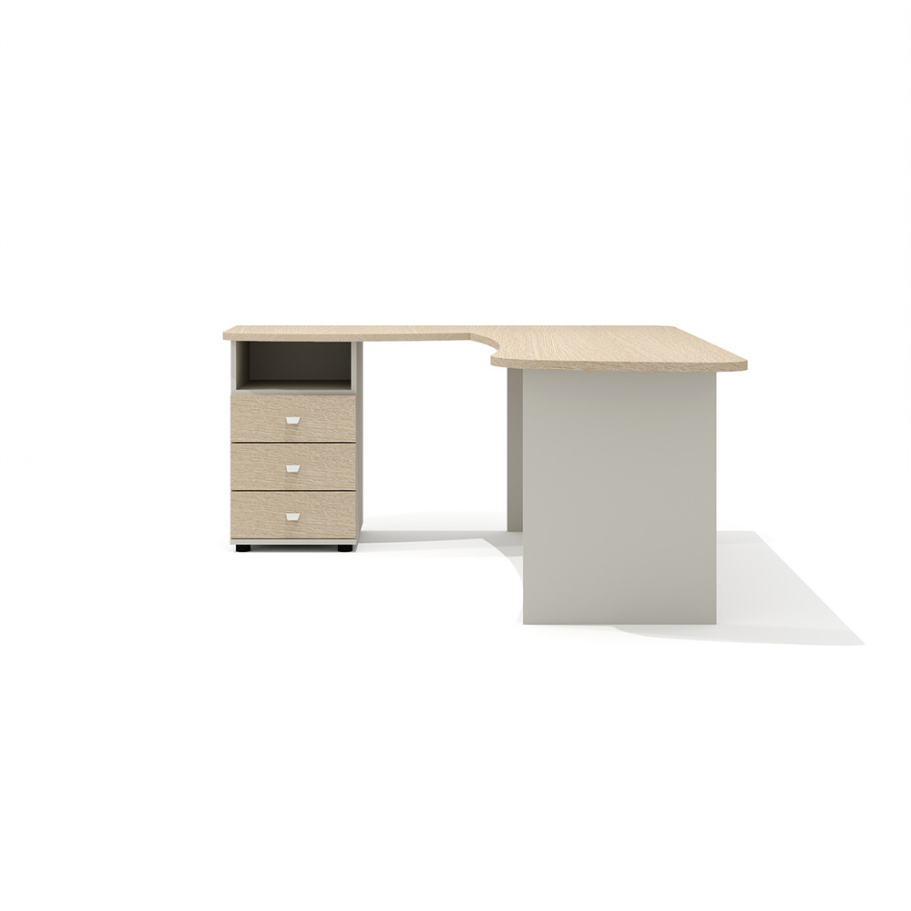 Составной эргономичный стол левый