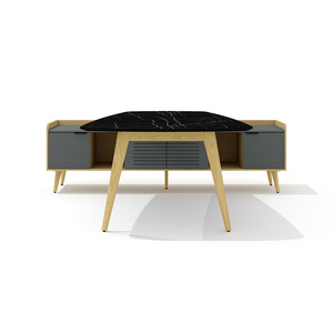 Конференц-стол с опорной тумбой