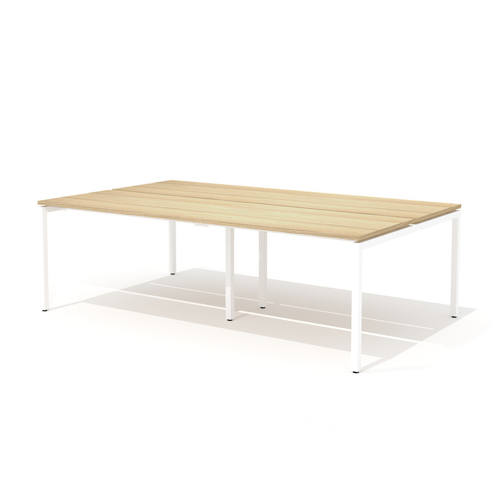 Двойная группа сдвоенного стола на металлокаркасе