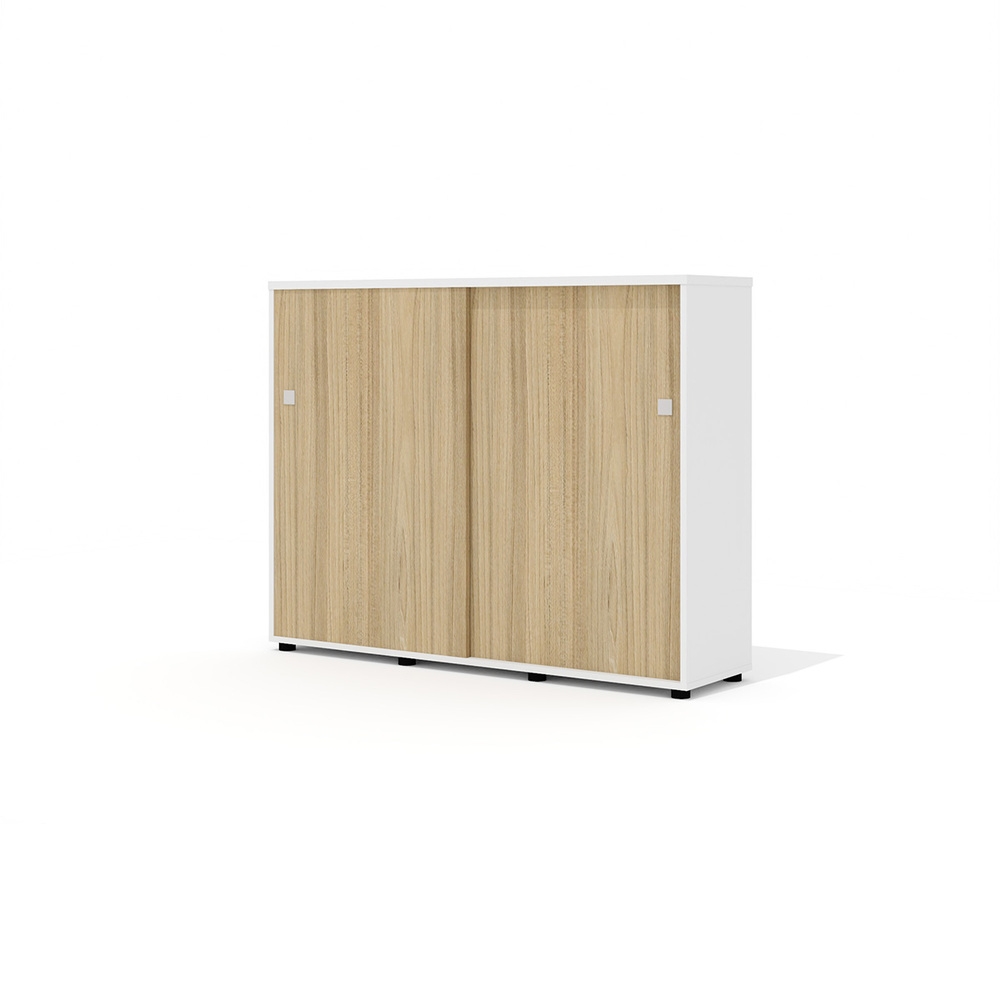 Высокая объединяющая тумба-купе с полками