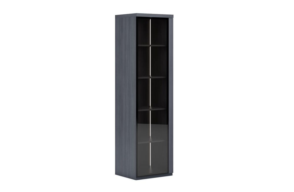 Шкаф с полками со стеклянной дверкой