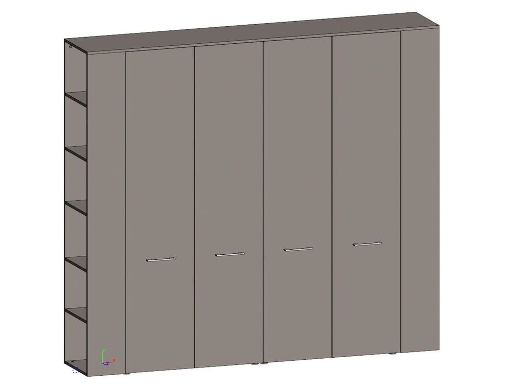 Шкаф с полками и гардероб со стеллажами