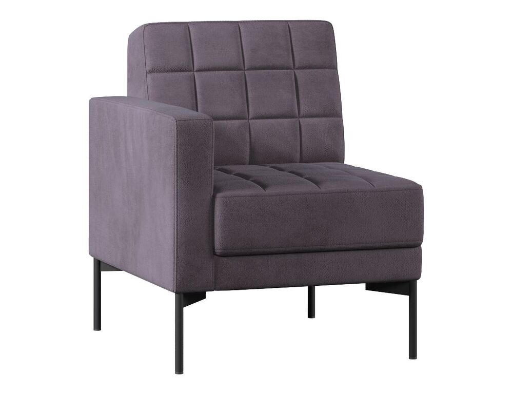 Секция с подлокотником одноместный правый