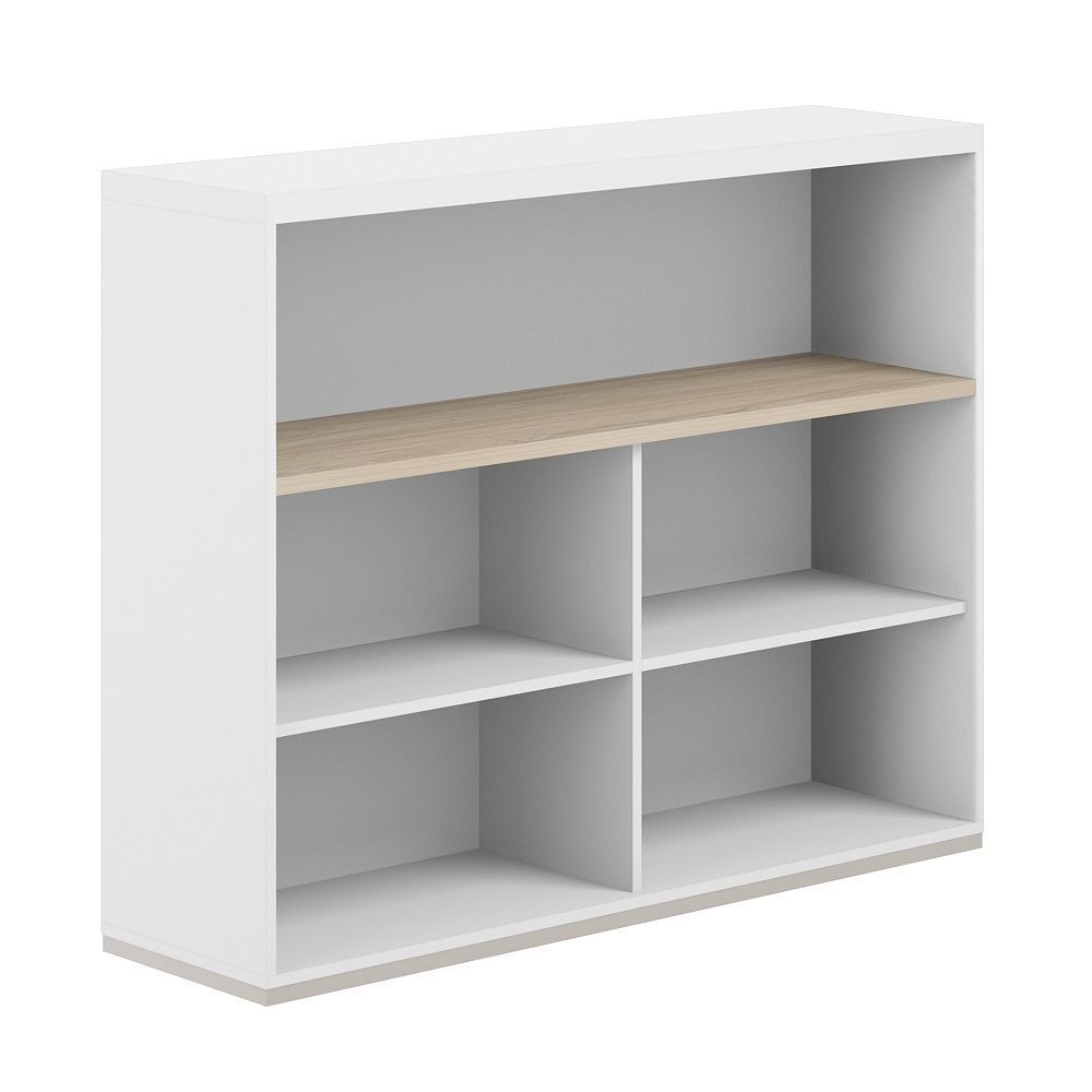 Стеллаж-комбо 1-стор. 1438 с топом, с экраном ЛДСП