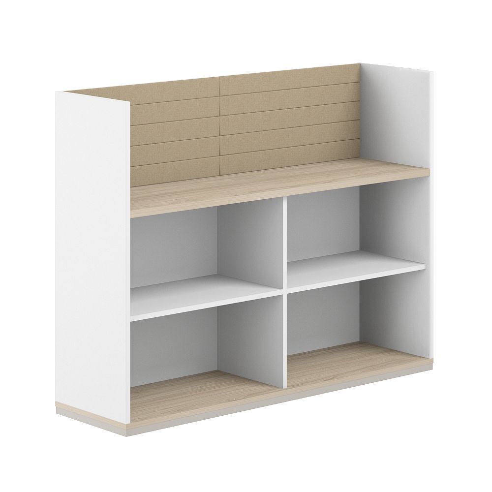 Стеллаж-комбо 1-стор. 1438, с экраном тканевым высоким