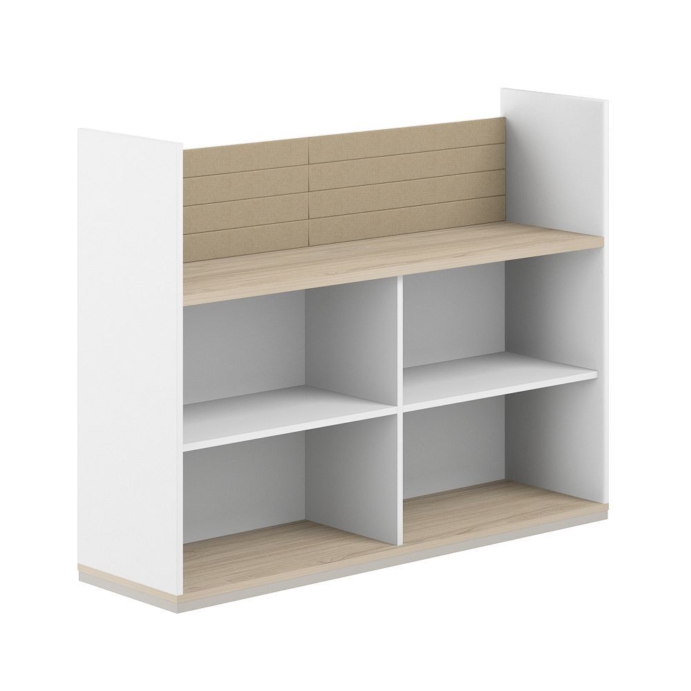 Стеллаж-комбо 1-стор. 1638, с экраном тканевым низким