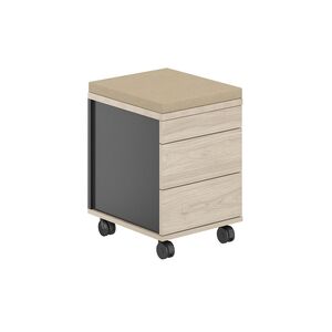 Тумба мобильная 2 ящ. метаб.+лот.ящ.+подушка