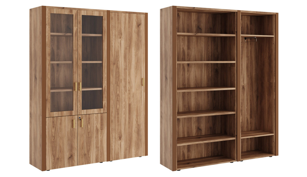 Шкаф для бумаг с одностворчатым гардеробом