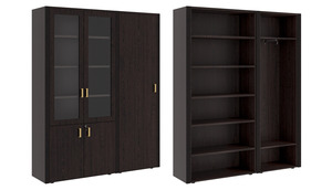 Шкаф для бумаг с одностворчатым гардеробом