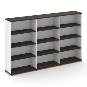 Стеллаж три широкие секции, 4 ниши