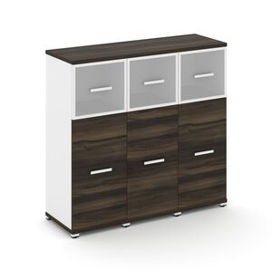 Шкаф три узкие секции, 3 ниши