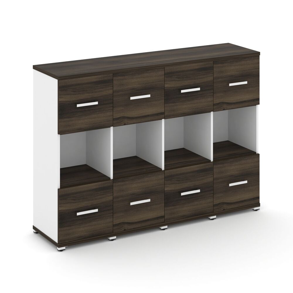 Шкаф четыре узкие секции, 3 ниши