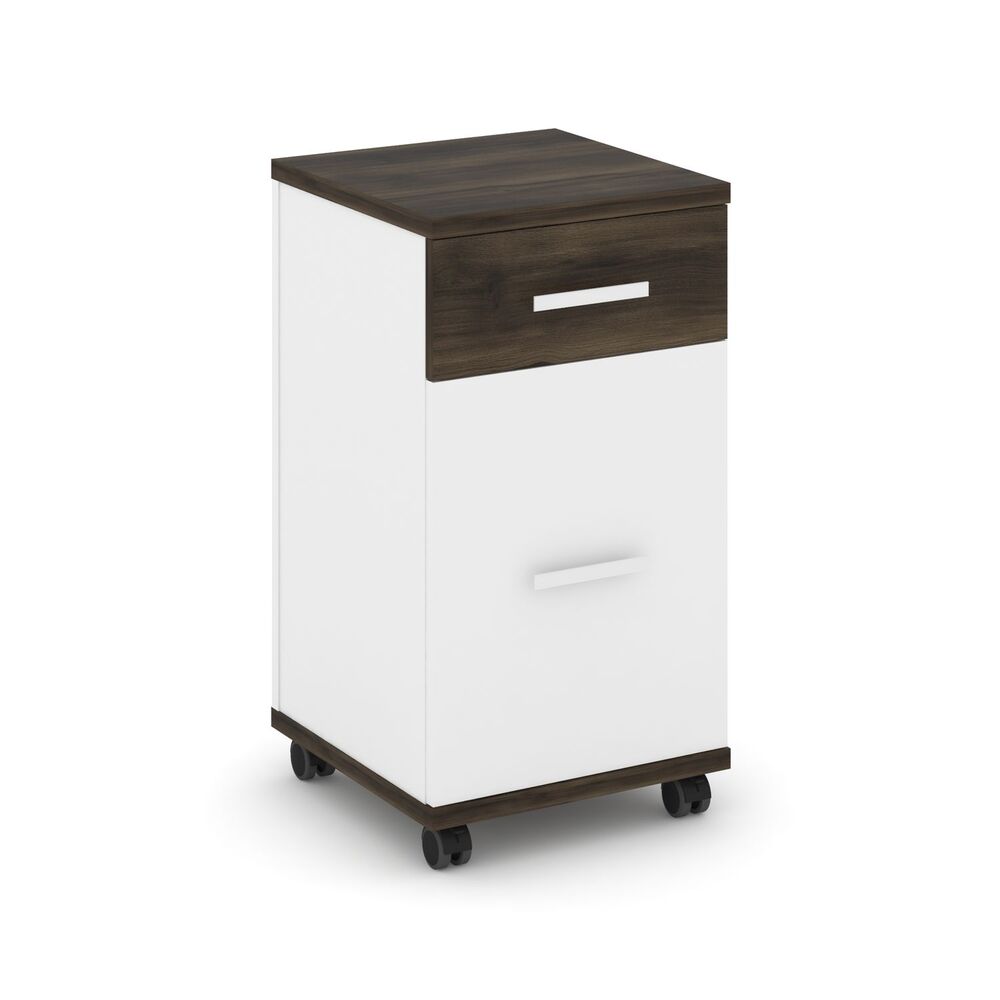 Тумба мобильная 1 ящик + 1 распашной фасад