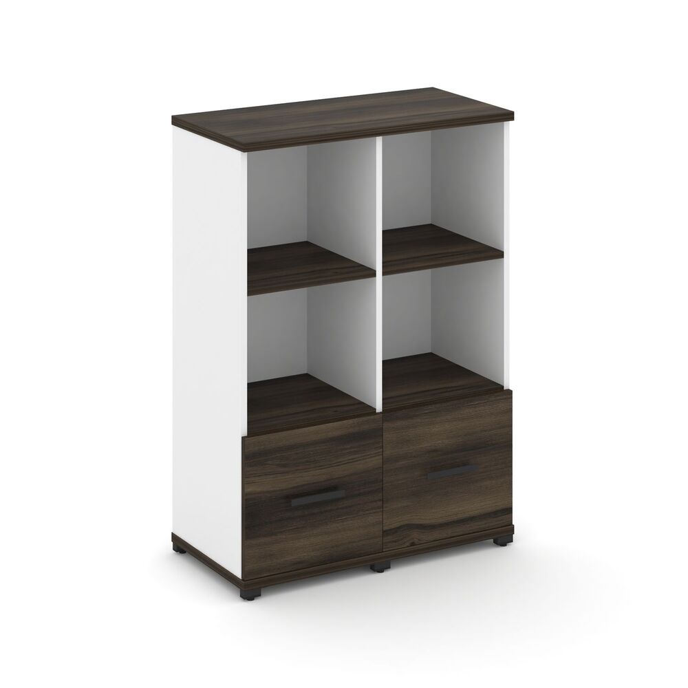 Шкаф две узкие секции, 3 ниши