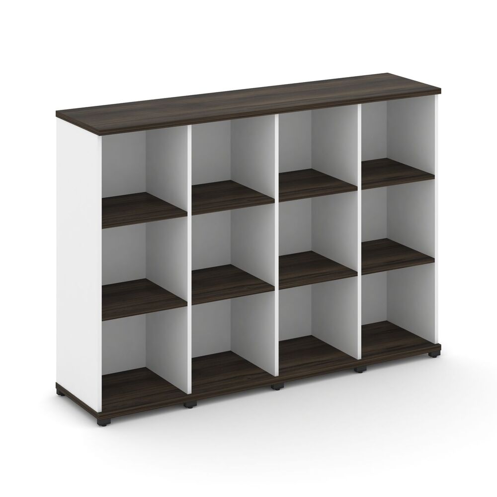 Стеллаж четыре узкие секции, 3 ниши