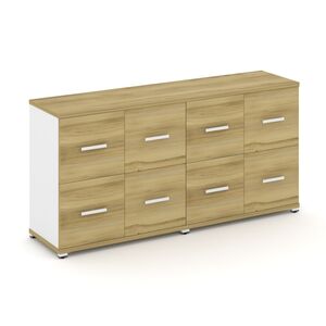 Шкаф две широкие секции, 2 ниши