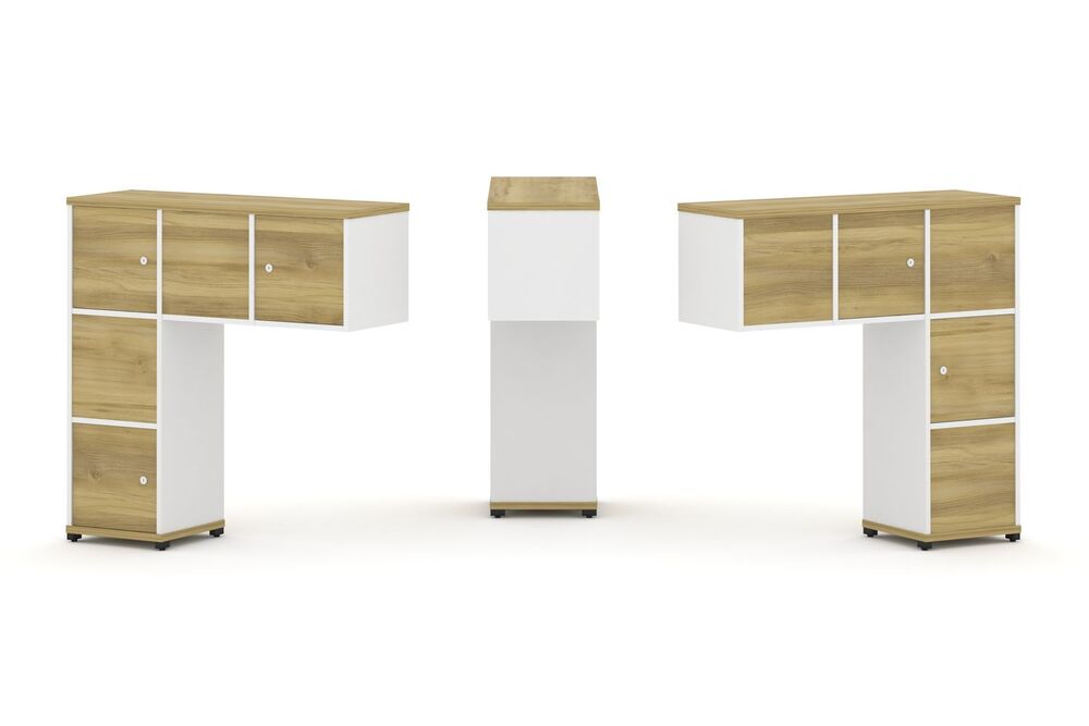 Надставка низкая + (Задняя стенка - 5 шт) + (Распашной фасад - 5 шт)