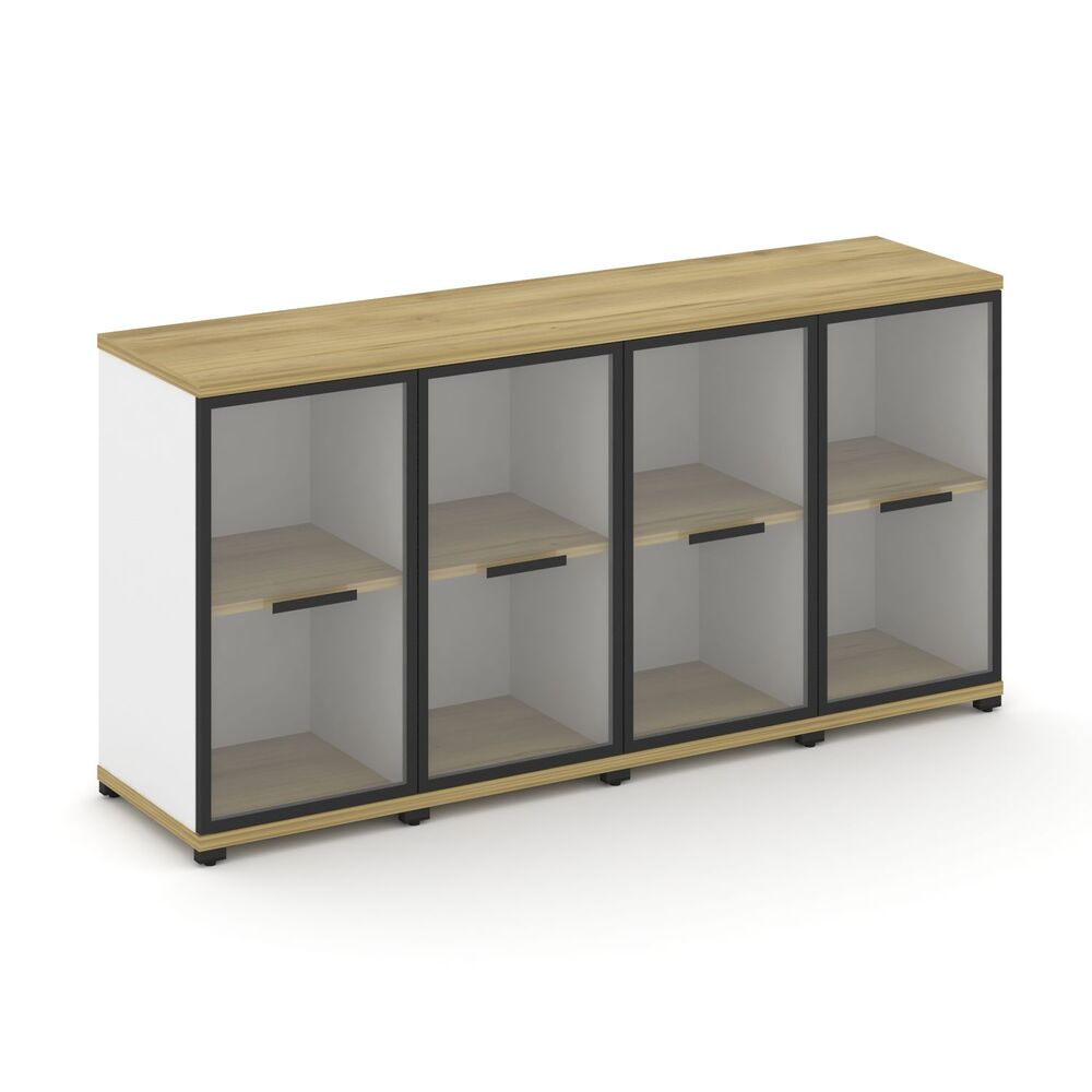 Шкаф четыре узкие секции, 2 ниши