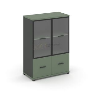 Шкаф одна широкая секция, 3 ниши