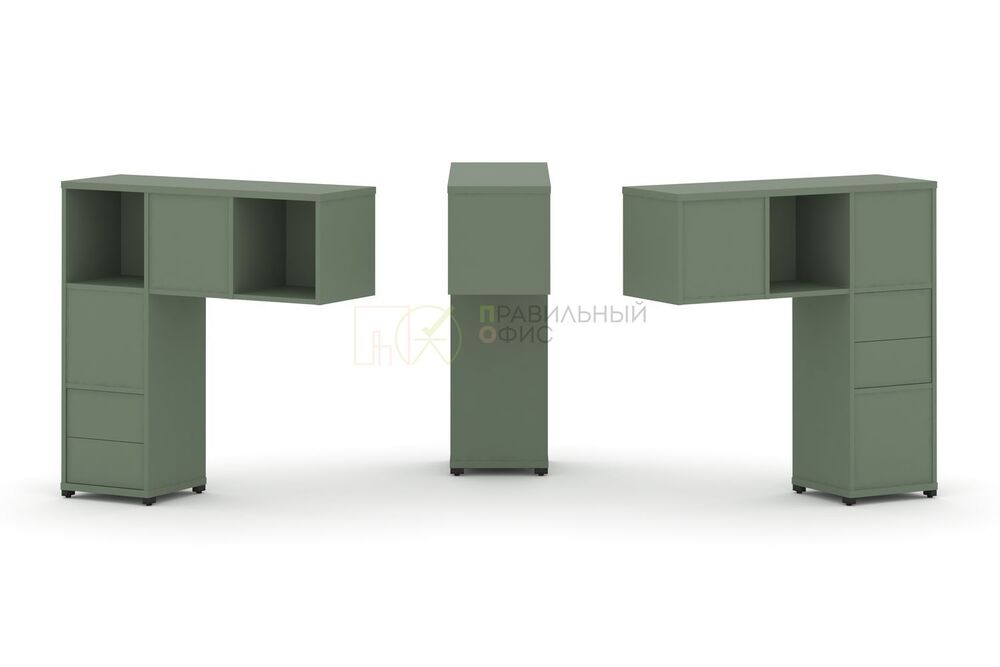 Надставка низкая + (Задняя стенка - 5 шт) + (Блок 2 ящика - 2 шт)