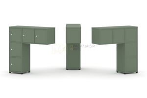 Надставка низкая + (Задняя стенка - 5 шт) + (Распашной фасад - 5 шт)