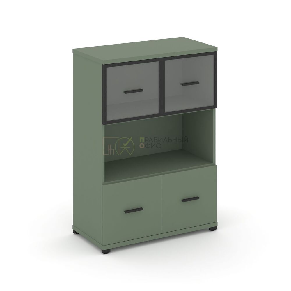 Шкаф одна широкая секция, 3 ниши