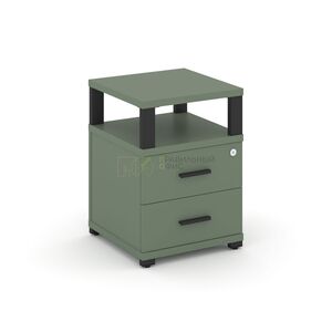 Тумба приставная 2 ящика с надставкой