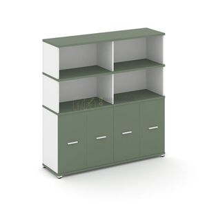 Шкаф распашной опорный/приставной с надставкой высокой