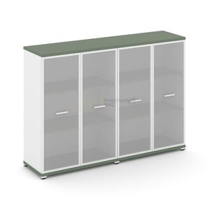 Шкаф две широкие секции, 3 ниши