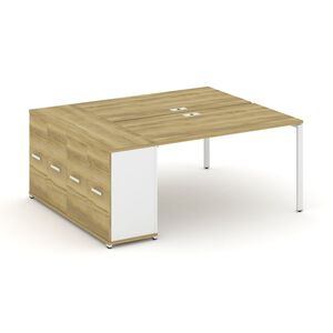 Рабочая станция с опорным распашным шкафом