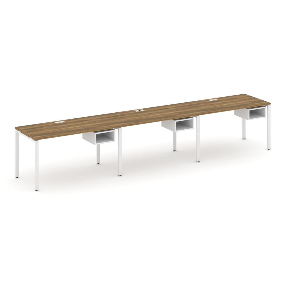 Рабочая станция односторонняя с подвесными тумбами на 3 места