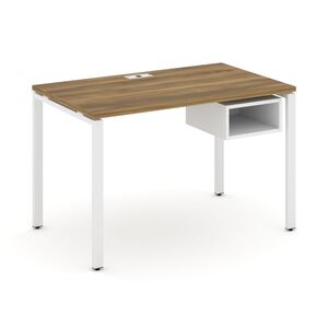 Стол рабочий с подвесной тумбой с одной открытой нишей