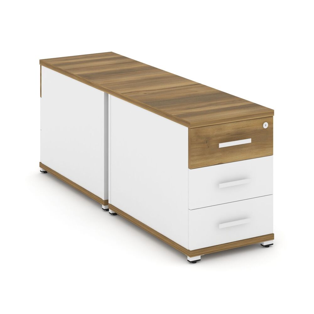 Тумба двухсторонняя опорная/приставная 3 ящика