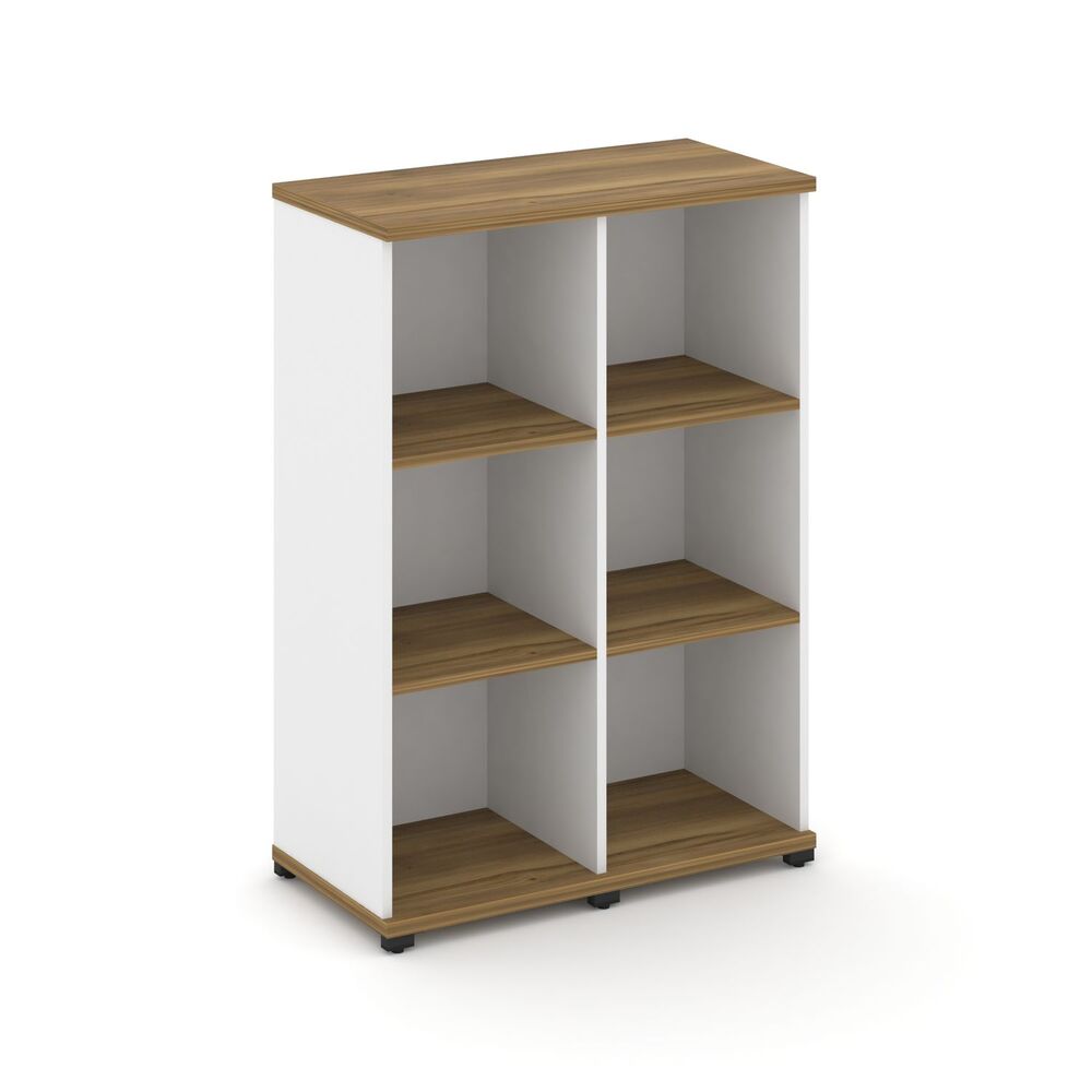 Стеллаж две узкие секции, 3 ниши