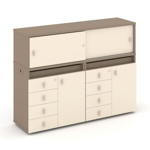 Набор №4. Тумба двойная+низкая надставка